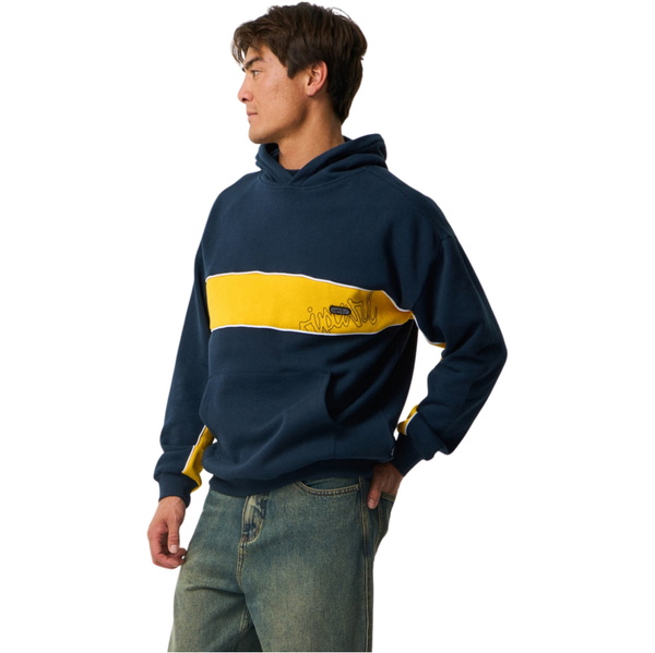 2026 Rip Curl Mens Panel Beater Hoodie 0BIMFL - Dark Navy